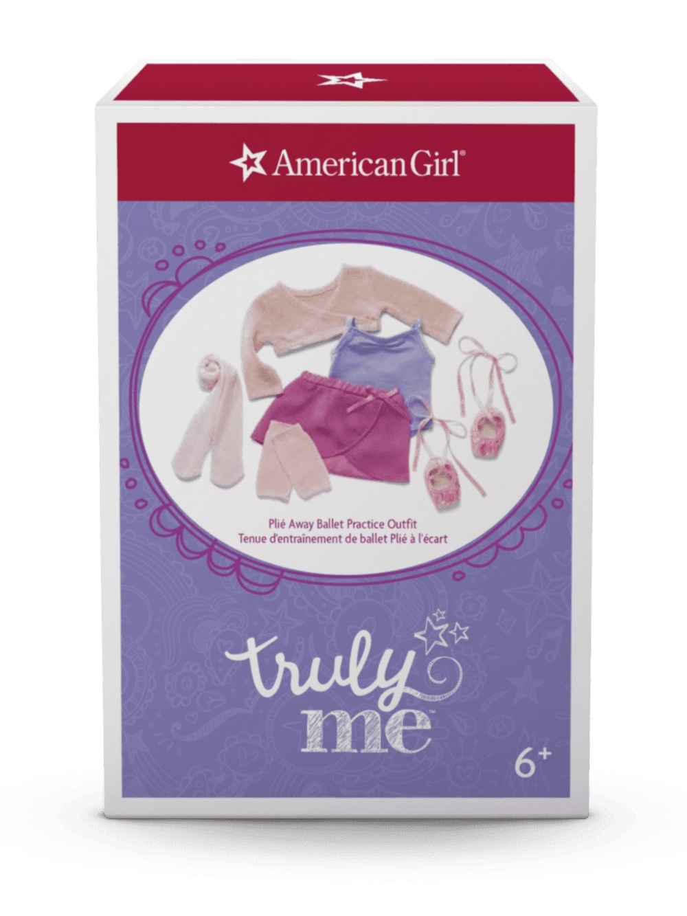American Girl Doll Truly Me Plié Away Ballet Practice Outfit for 18” Dolls